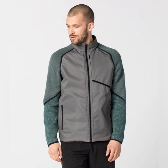 NWT $465 Porsche Design Insulated jacket Steeple Grey Small S trench down jacket - Picture 2 of 12